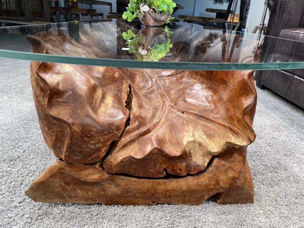 Außergewöhnliche Wohnzimmertische Massivholztisch Leaf