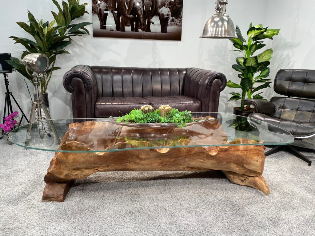Außergewöhnliche Wohnzimmertische Wohnzimmertisch Massivholz Leaf