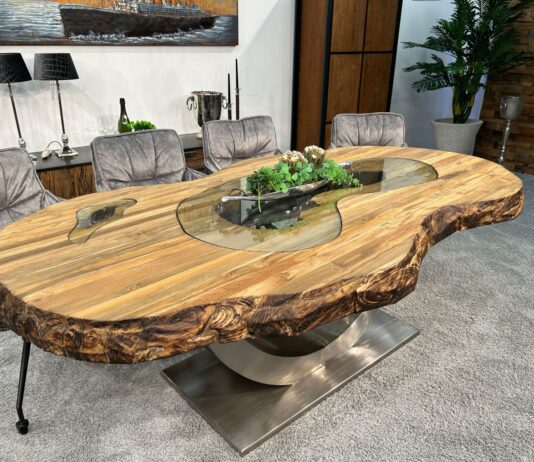 Design Esszimmertisch aus Massivholz Design Esszimmertisch