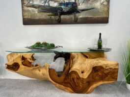 Holz Sideboard „Suar“ Holz Sideboard Valencia