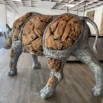 Holz Skulptur Unikat Nashorn