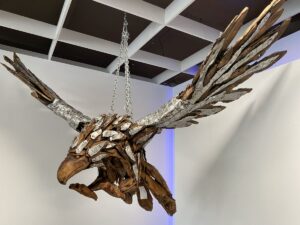 Adler Holzskulptur Massivholz Kunst