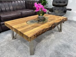 Table basse en bois massif Beitrag Couchtisch Massivholz