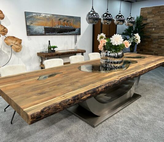 Esstisch aus massivem Holz „Deep Island“ 350 x 120 Beitrag Esstisch aus massivem Holz Deep Island 350 x 120 cm