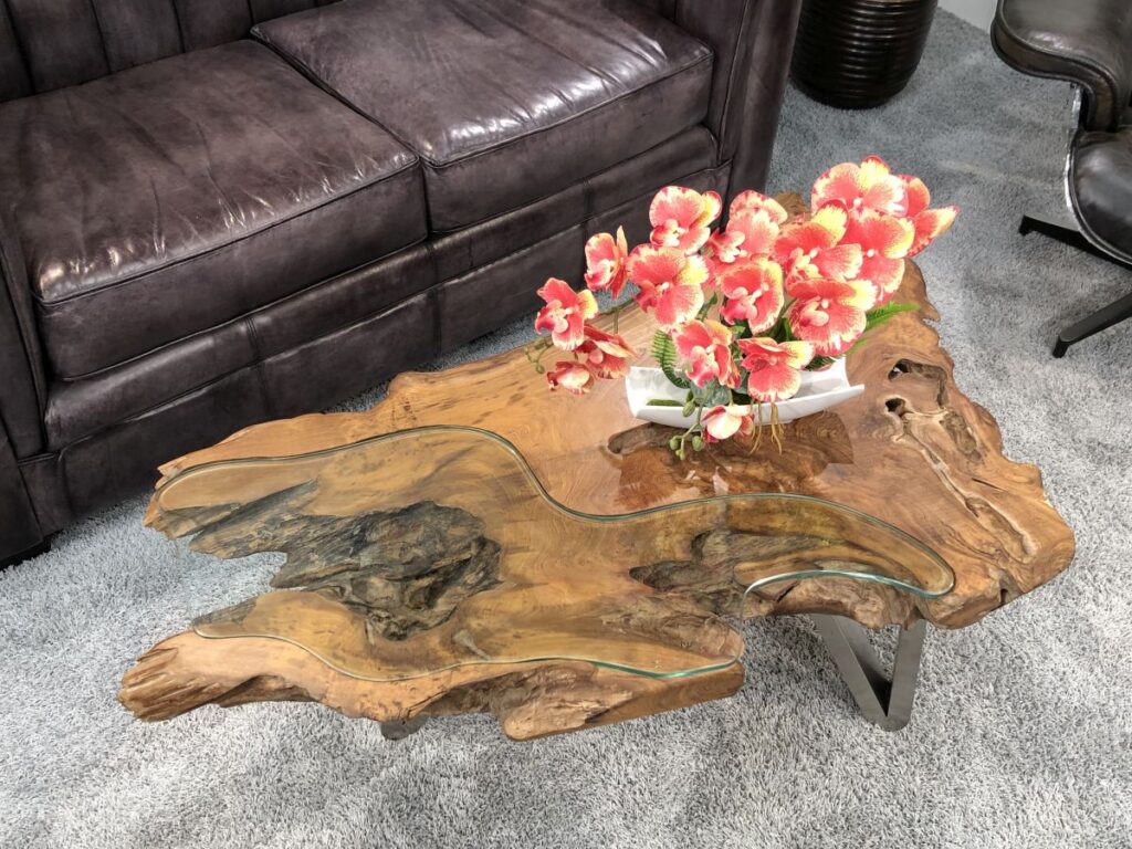 Couchtisch modern Lakeside Teakholz Massivholztisch