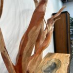 Holzkunst Astgabel geschnitzt Dekoidee