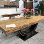 Massivholztisch Esstisch Designtisch Deep Island Altholz