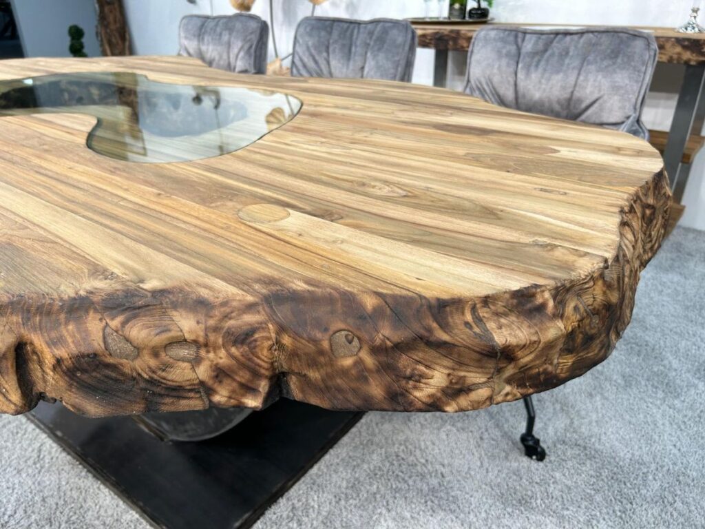 Esstische aus Massivholz Massivholztisch Unikat Designtisch Esszimmertisch Fusion