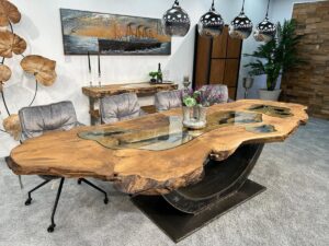 Außergewöhnliche Möbel Massivholztisch Expression