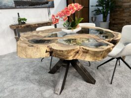 Dining room furniture: Unique solid wood dining tables