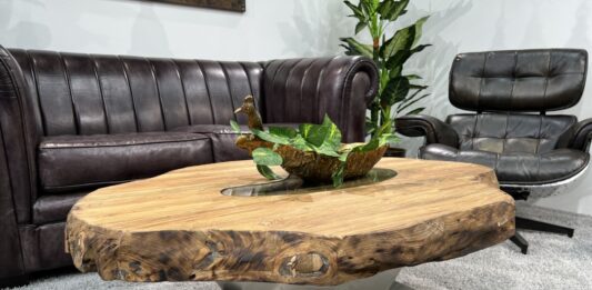 Modern coffee table made of solid wood Modern coffee table made of solid wood