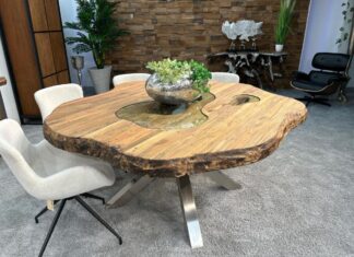 Einmalige Möbel aus Massivholz