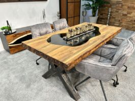 Einmalige Massivholz Esstische mit Glaseinlage Beitrag Massivholz Esstische mit Glaseinlage