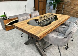 Einmalige Massivholz Esstische mit Glaseinlage Beitrag Massivholz Esstische mit Glaseinlage