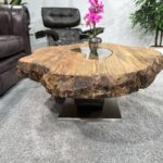 Massivholz Couchtisch aus recyceltem Holz