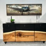 Massivholz Sideboard Black Forest