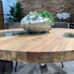 Runder Esstisch aus recyceltem Holz Eternia