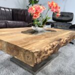 Design Wohnzimmertisch aus recyceltem Holz Deep Island