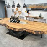 Massivholz Esszimmertisch Fusion aus Teak