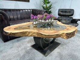 Design tree slice table in natural design „Expression“ Post design tree slice table in natural design Expression