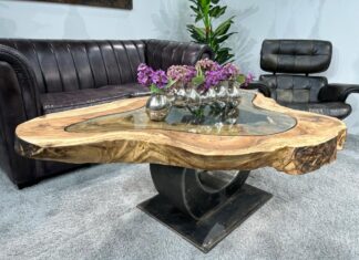 Design Baumscheibentisch im Naturdesign „Expression“ Beitrag Design Baumscheibentisch im Naturdesign Expression