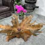 Couchtisch Baumwurzel Leaf aus Holz