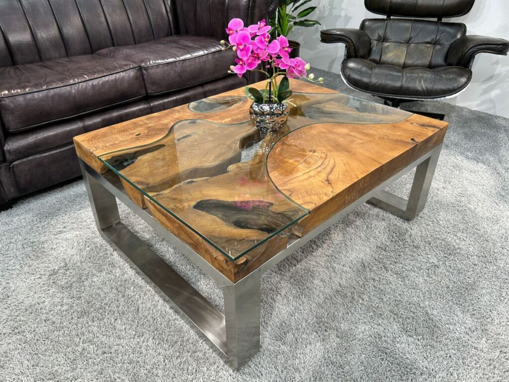 Der Couchtisch aus Holz für den gehobenen Anspruch Couchtisch aus Holz Natural Landscape