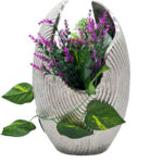 Design Blumenvase aus Nickel