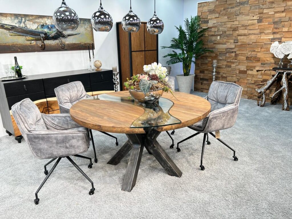 Designtisch aus Massivholz Eternia