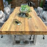 Esszimmertisch Deep Island aus recyceltem Holz