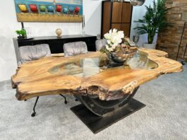 Einzigartiger Esszimmertisch aus Massivholz „Expression“ Beitrag Einzigartiger Esszimmertisch Expression