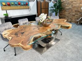 Tisch Kombination „Lakeside Suar“ aus Massivholz Beitrag Tisch Kombination aus Massivholz Lakeside Suar