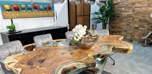 Tisch Kombination „Lakeside Suar“ aus Massivholz Beitrag Tisch Kombination aus Massivholz Lakeside Suar