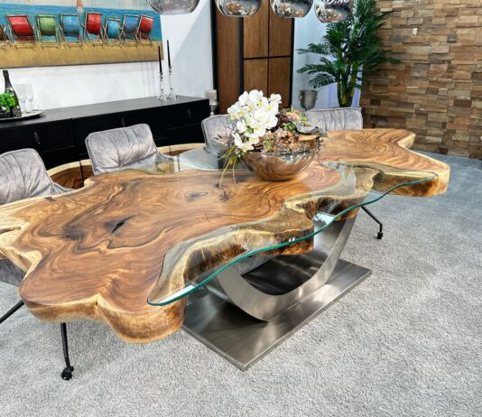 Tisch Kombination „Lakeside Suar“ aus Massivholz Beitrag Tisch Kombination aus Massivholz Lakeside Suar