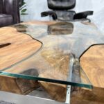 Designtisch aus Baumwurzelholz Natural Landscape