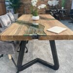 Massivholztisch aus Altholz Landscape Freestyle