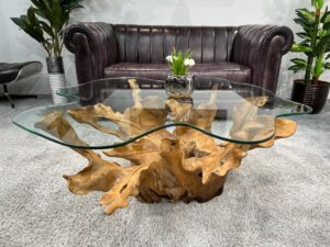 Baumwurzel-Couchtisch im Naturdesign Leaf