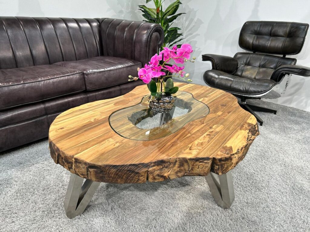 Couchtisch aus Holz Serie ELEMENTS Couchtisch aus Holz Atoll