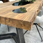 Designtisch aus massivem Holz Deep Island