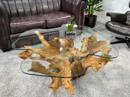 Einzigartiger Baumwurzel-Couchtisch! Einzigartiger Baumwurzel-Couchtisch