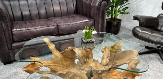Einzigartiger Baumwurzel-Couchtisch! Einzigartiger Baumwurzel-Couchtisch