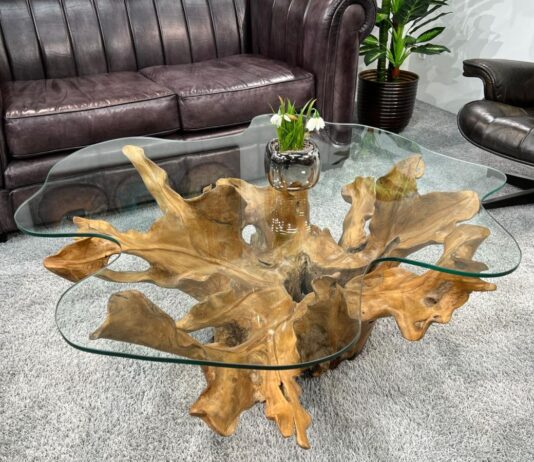 Einzigartiger Baumwurzel-Couchtisch! Einzigartiger Baumwurzel-Couchtisch