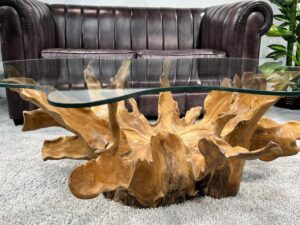 Einzigartiger Baumwurzel-Couchtisch! Handwerkskunst der Extraklasse