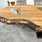 Massivholztisch mit massiver Tischplatte Fusion