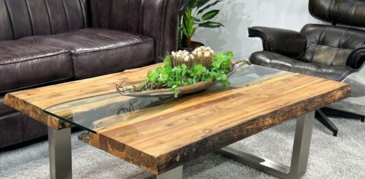 Table en bois massif combinaison „ Old Elements “ Table en bois massif combinaison Old Elements