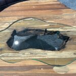Tisch mit Glaseinlage Atoll
