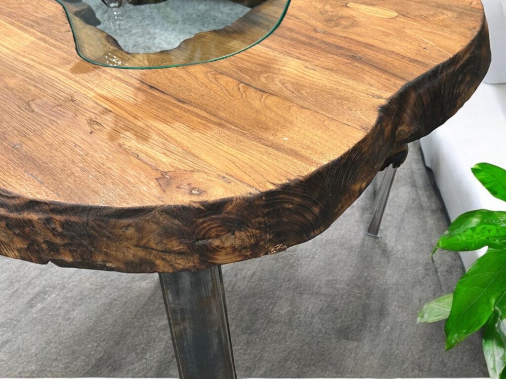 Wohnzimmertisch aus Altholz – Serie „Atoll“ Tisch Wohnzimmer Altholz