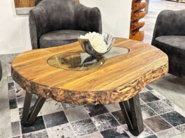 Couchtisch mit Nierenform von GERKEN Wohndesign Couchtisch in Nierenform Atoll