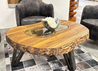 Couchtisch mit Nierenform von GERKEN Wohndesign Couchtisch in Nierenform Atoll