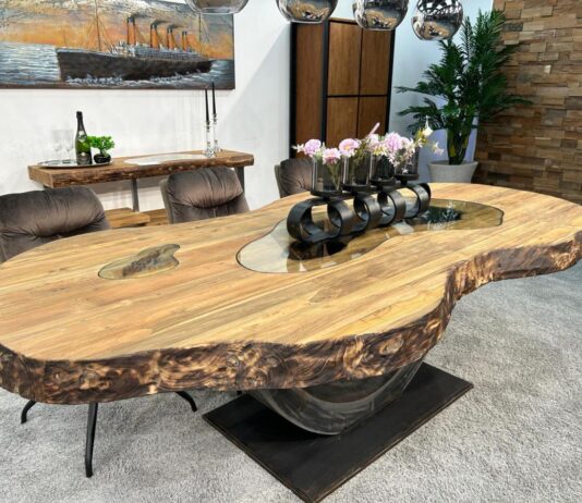 Beeindruckendes Esstisch Unikat „Fusion“ Esstisch Unikat Fusion